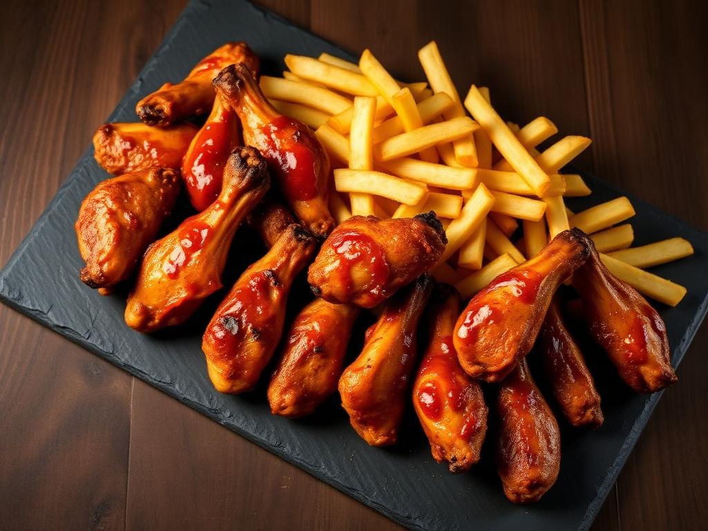12 wings with giant chips