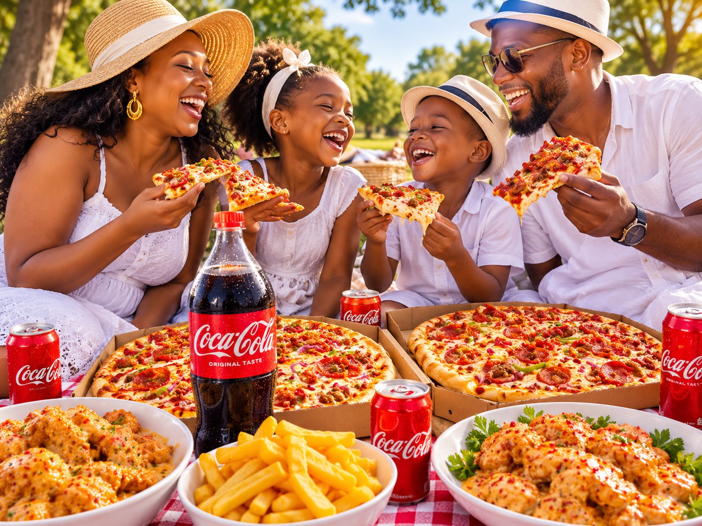 Giant King Pizza — pizza, ribs, wings and sides shared with family